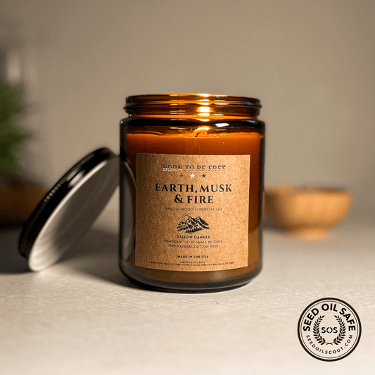 Earth Musk & Fire Tallow Candle