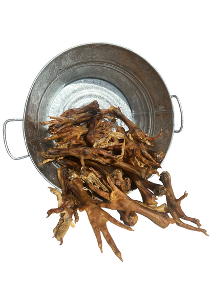 Patas de pollo deshidratadas