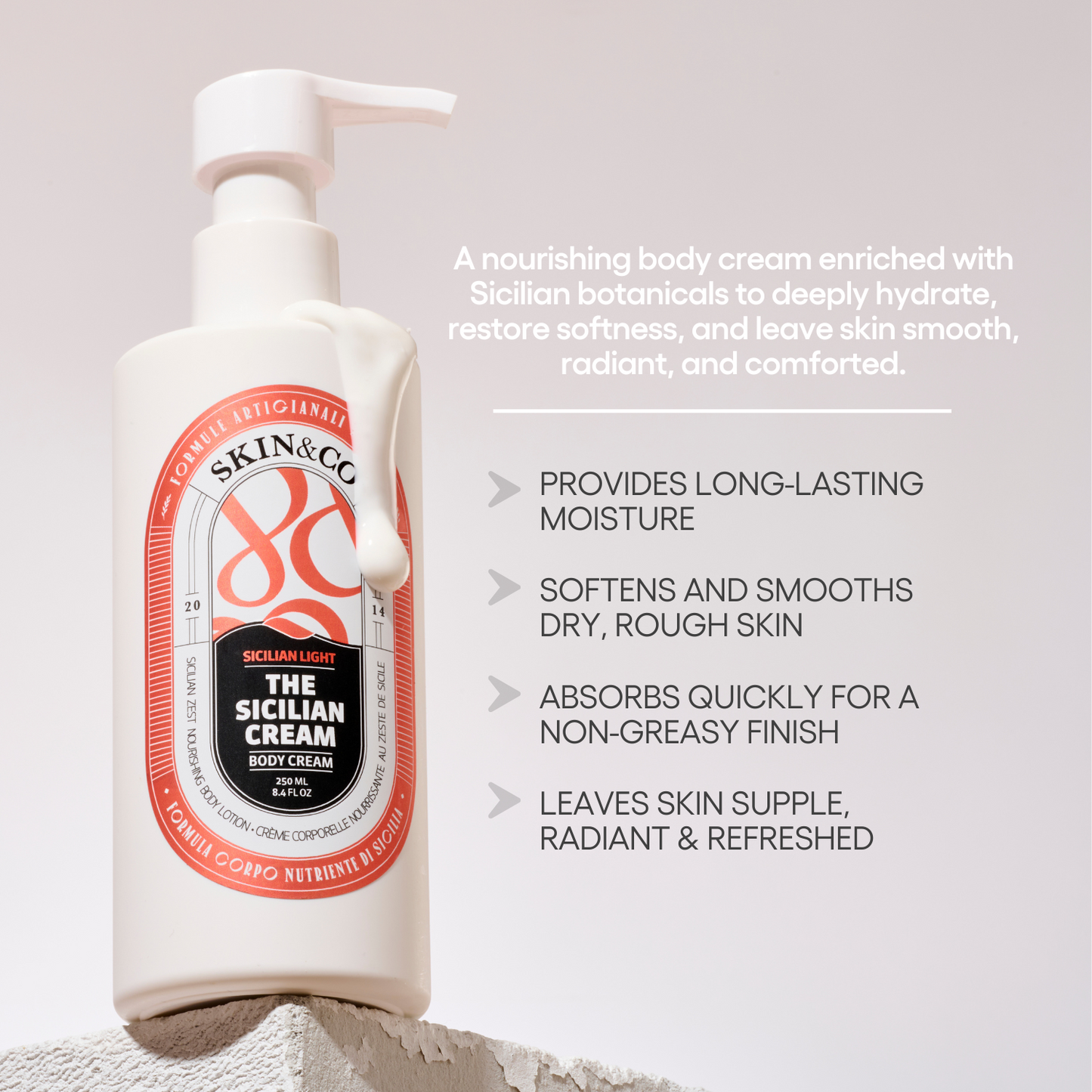 La crema corporal siciliana