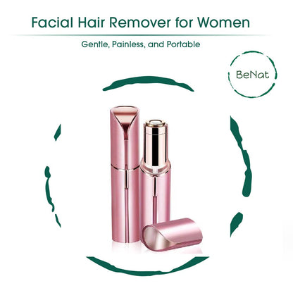 The Effortless Beauty Kit -Facial Hair Remover, Eyebrow Trimmer & Heated Eyelash Curler Set
