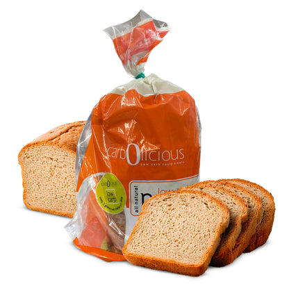 Carbolicious Bread Low-Carb, Sugar-free, Keto, Atkins Friendly 16 oz -2g Carbs- Per Slice One Loaf (16 oz)