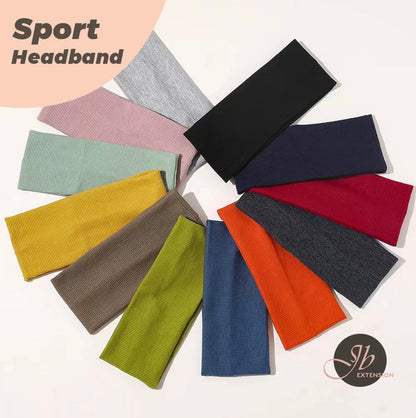 JBextension Women's Simple Plain Soft Comfortable Breathable Hair Band, Fashion Versatile Sporty Elastic Hair Band for Gym Workout Running