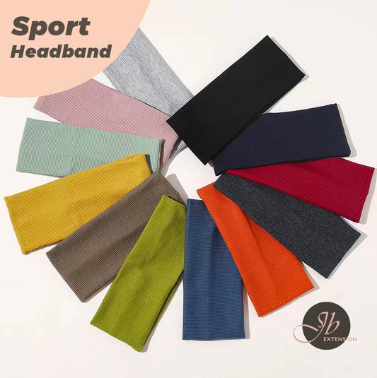 JBextension Women's Simple Plain Soft Comfortable Breathable Hair Band, Fashion Versatile Sporty Elastic Hair Band for Gym Workout Running