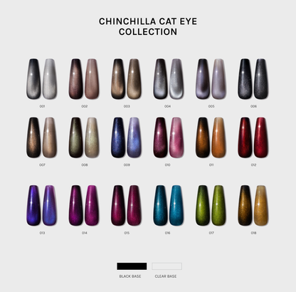 The Chinchilla Cat Eye Collection | 18 Color Full Set