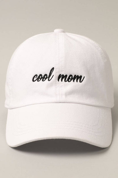 COOL MOM Embroidery Baseball Hat