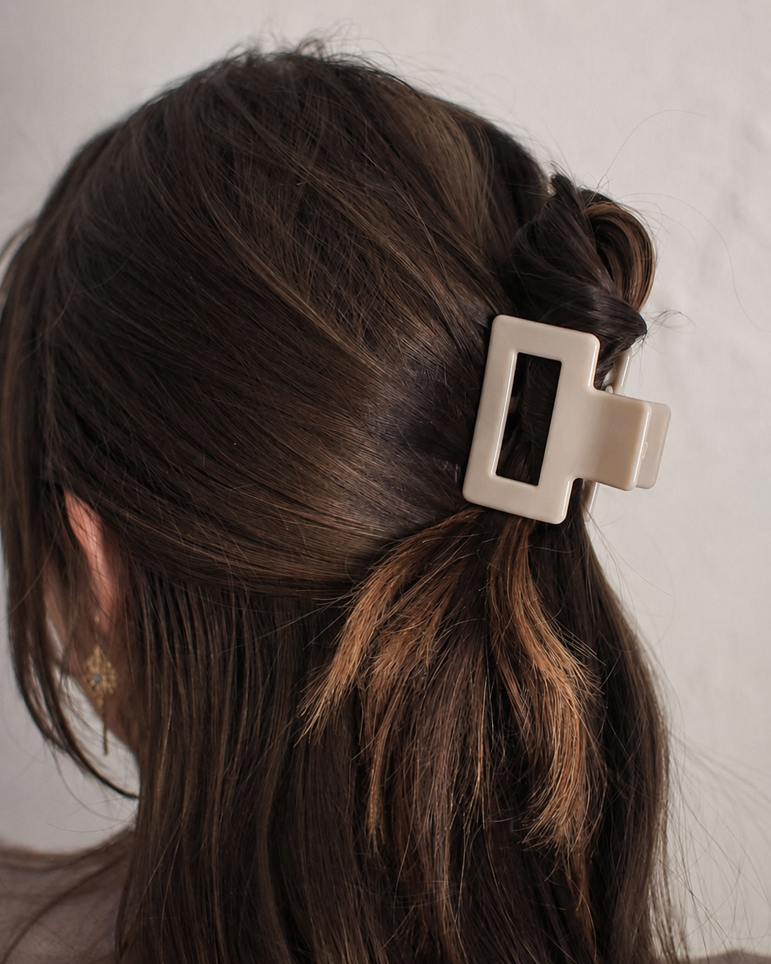 Glossy Square Claw Hair Clip (3 Pack)