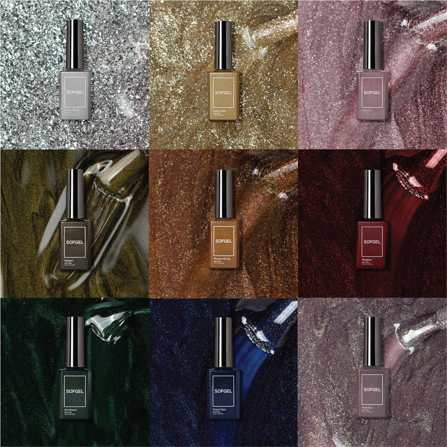 Never Let Go - Set of 9 Gel Colors