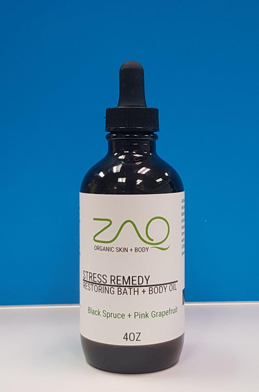 Restoring Massage Body Oil - STRESS REMEDY - Black Spruce + Pink Grapefruit