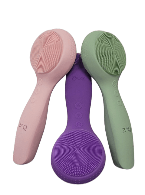 IUV Sonic LED Red/Blue Silicone Thermo Cleansing Brush with Microcurrent