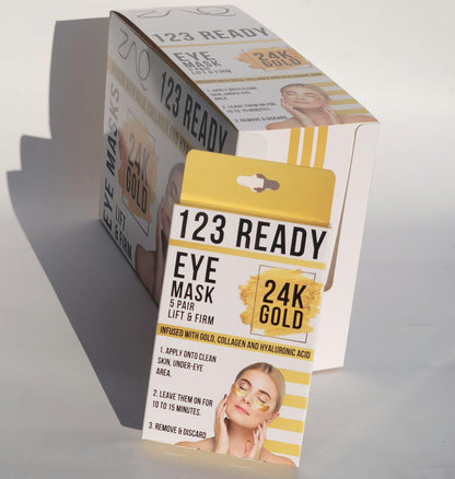 123 Ready 24K GOLD LIFT & FIRM GEL EYE PATCHES