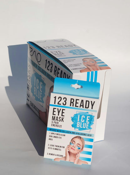 123 Ready ICE BLUE ENERGIZE GEL EYE PATCHES
