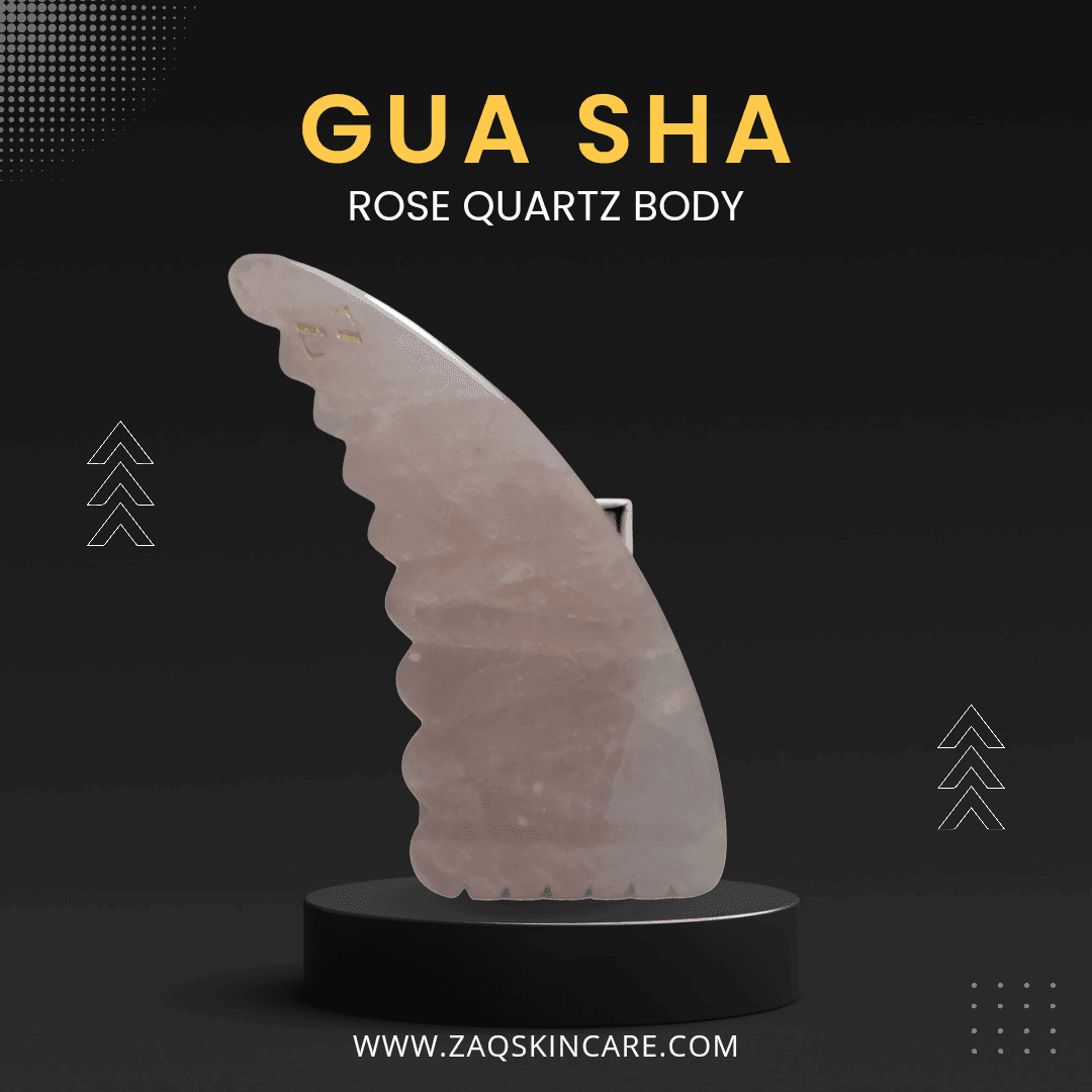 ROSE QUARTZ BODY/FACE GUA SHA MASSAGE TOOL