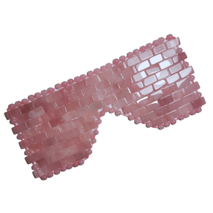 Rose Quartz Eye Mask - Handmade