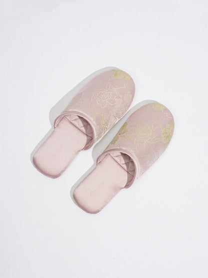 Pantoufles bandeau brodées traditionnelles