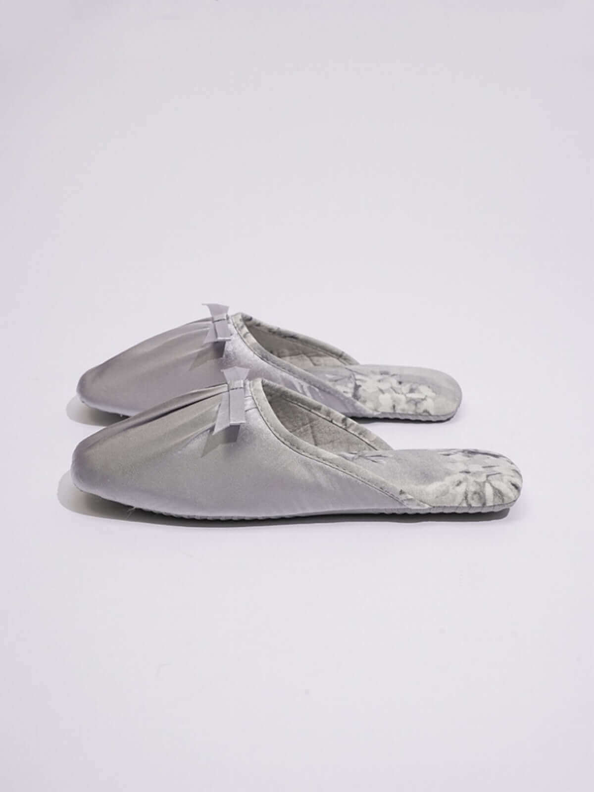 Ink Floral Print Slippers