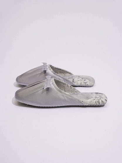 Ink Floral Print Slippers