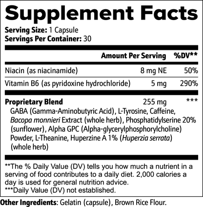 Neureva Supplement for Focus & Memory | 30 Capsules