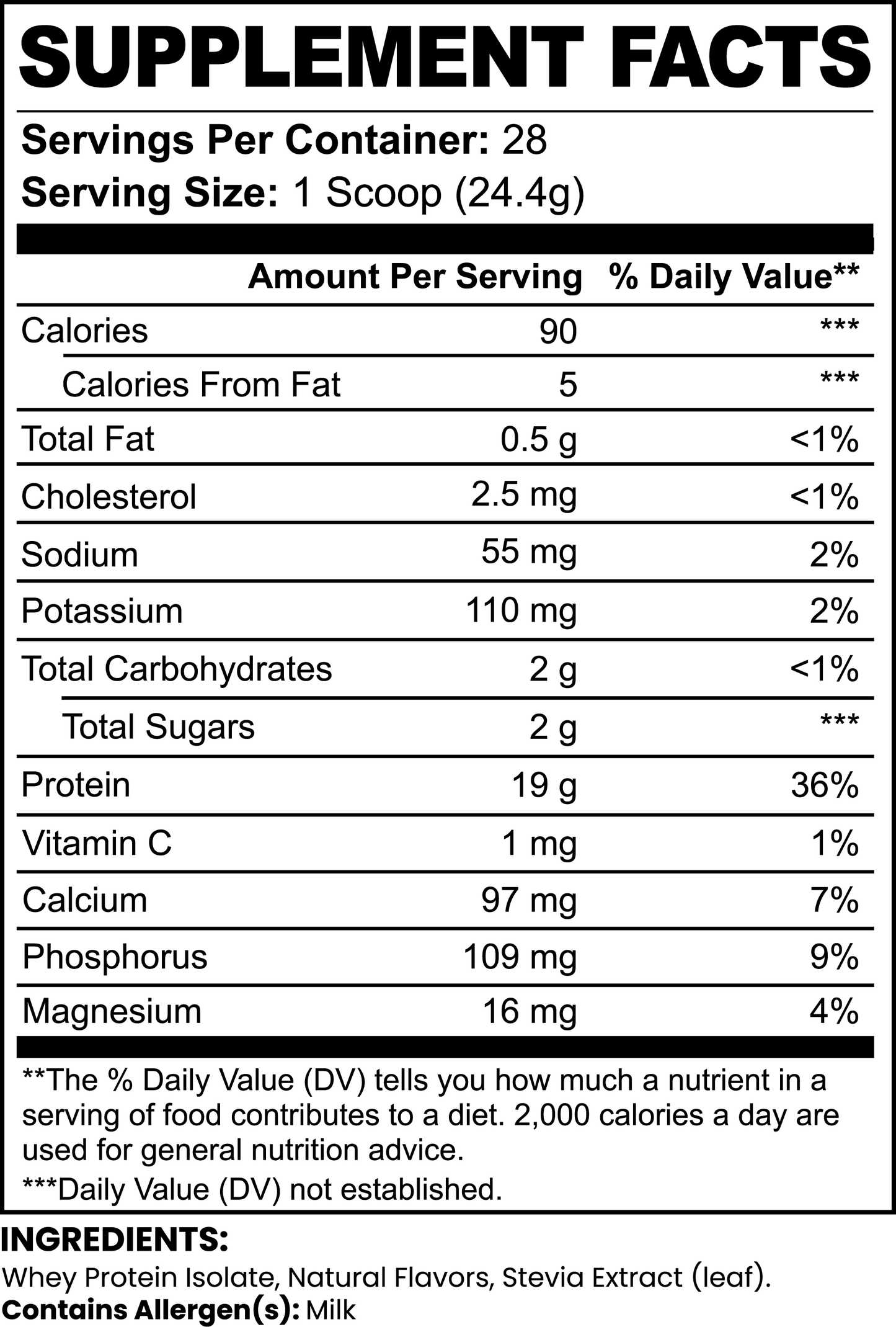 Veluna VA Pure3 Whey Protein Isolate Powder |24.1oz (683g)