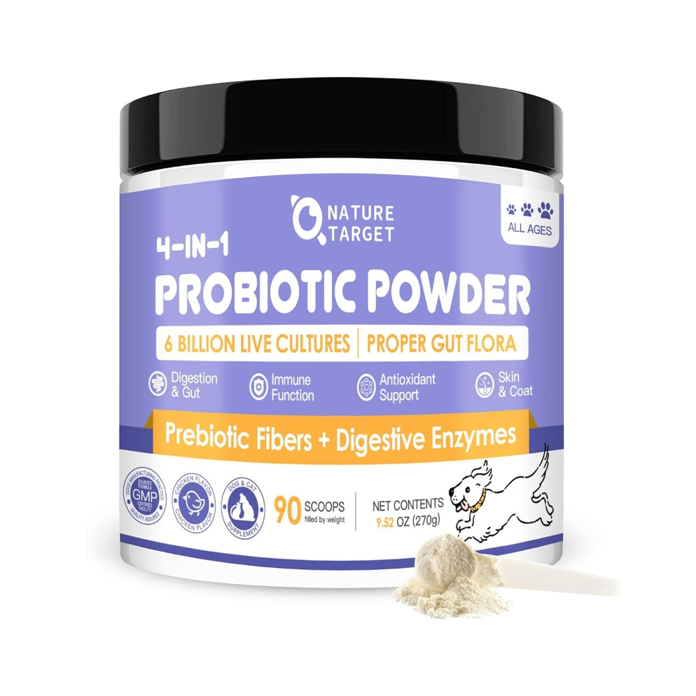 4-in-1 Probiotics for Dogs & Cats, 90 Scoops