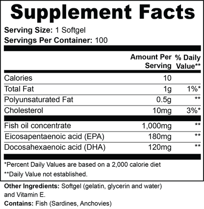 Omneva Omega-3 Fish Oil |Heart & Brain Support | 100 Count