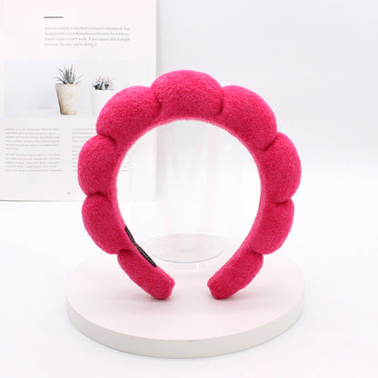 JBextension Spa headbands 2pcs for women-girls, Makeup sponge headband, Non slip face wash, skincare-Padded soft thick terry cloth hair band accessory