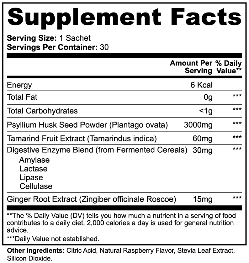 Clenora Daily Fiber Support Powder for Gut Health & Regularity | 30 Servings