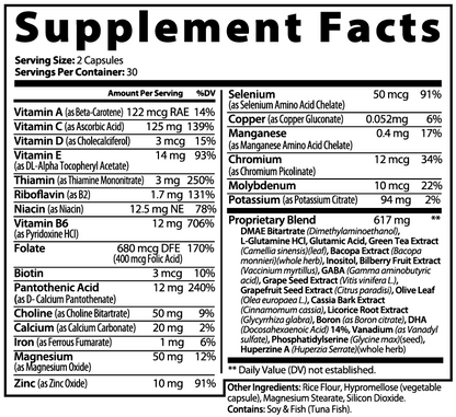 Cognira Daily Dietary Support | Cognitive Support | 60 Vegan Capsules