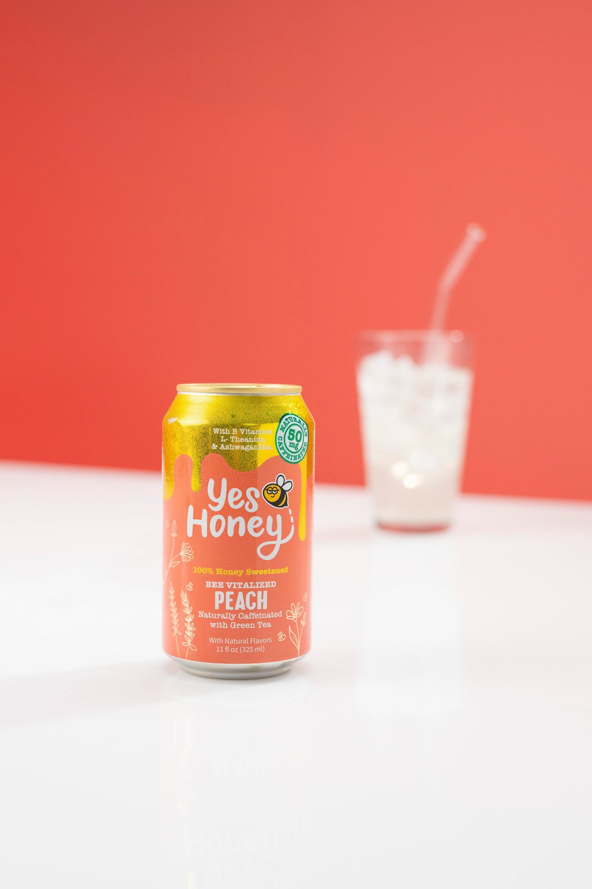 Sparkling Honey Sweetened Peach Tea Case