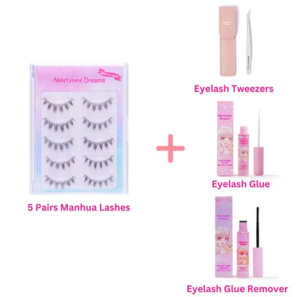 5 pares de pestañas Manhua