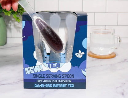 Cuchara de miel Badgers / Té de miel Blue Razz