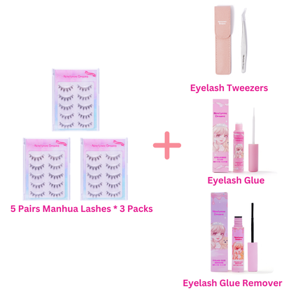 5 Pairs Manhua Lashes
