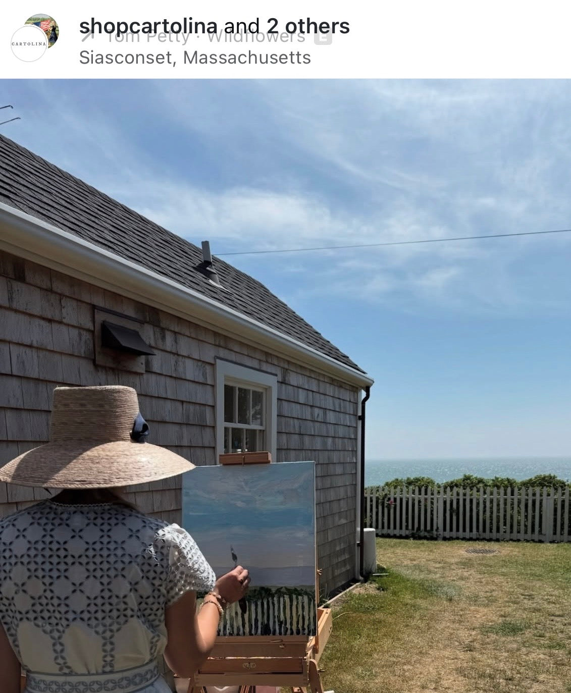 Wildflower Sun Hat - Long Brown Greek Key Ribbon with Rose Quartz Gemstone Toggle