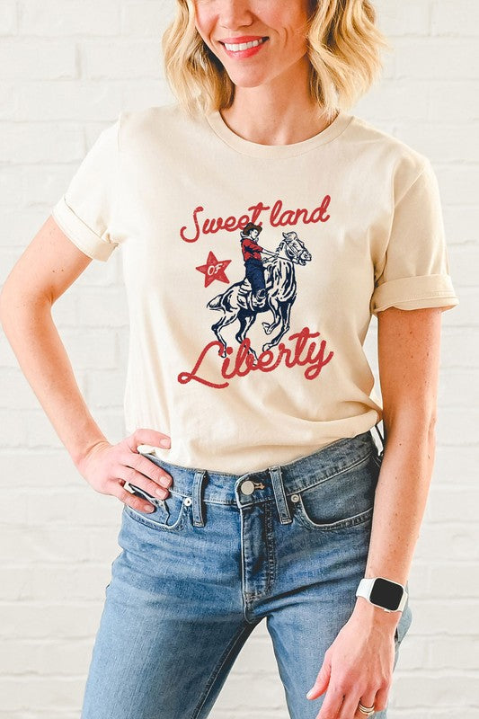Sweet Land Of Liberty Basic Graphic Tee