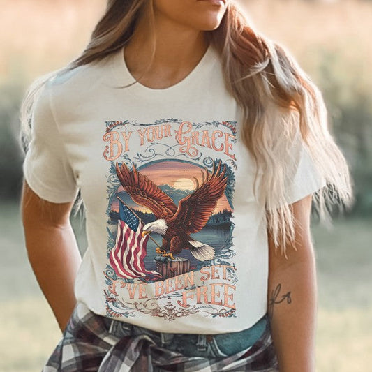 By Your Grace American Christian T-shirt