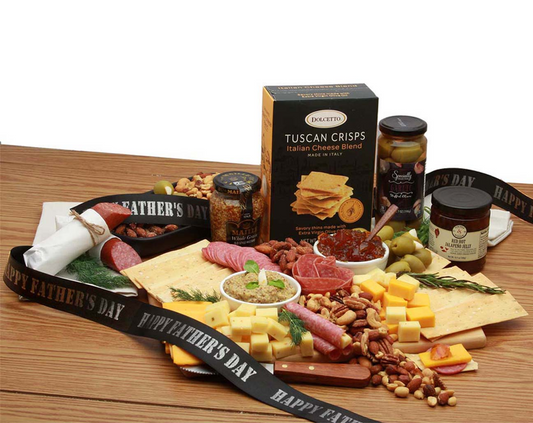 Father's Day Meat & Cheese Charcuterie Board - Father's Day gift - Gift for dad