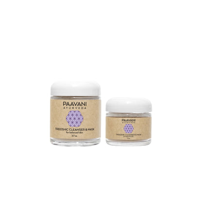 Tridoshic Cleanser & Mask | Ayurvedic Cleansing Grains for Balanced, Radiant Skin