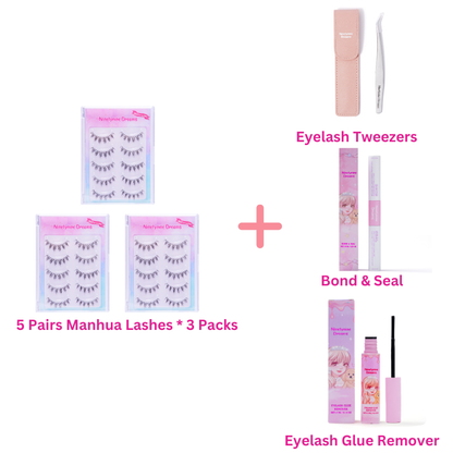 5 Pairs Manhua Lashes
