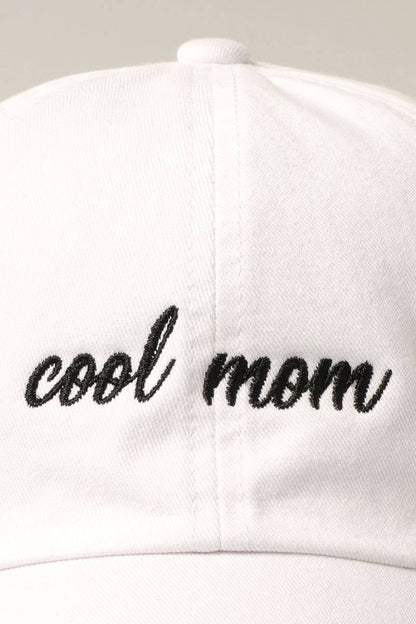 COOL MOM Embroidery Baseball Hat