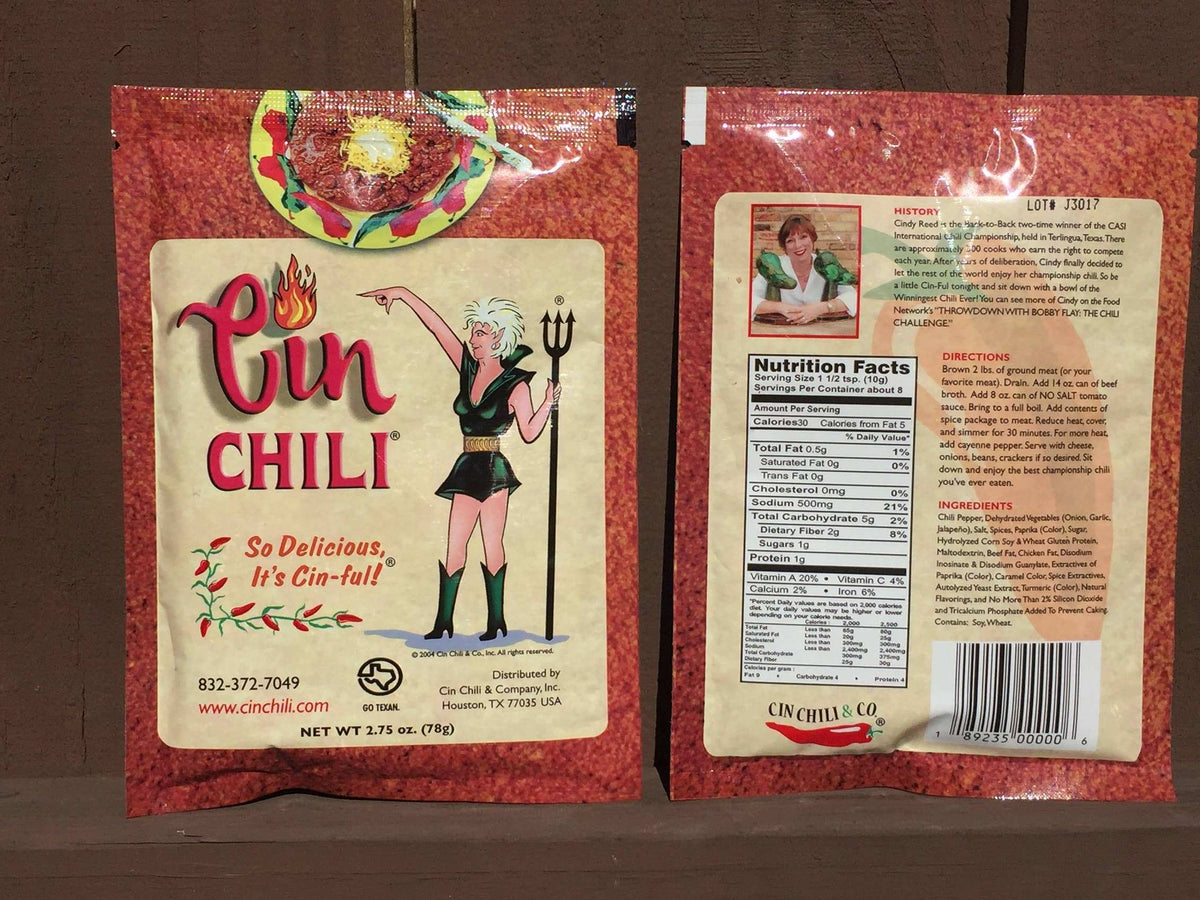 Cin Chili Seasoning & Serrano Hot Sauce Combo