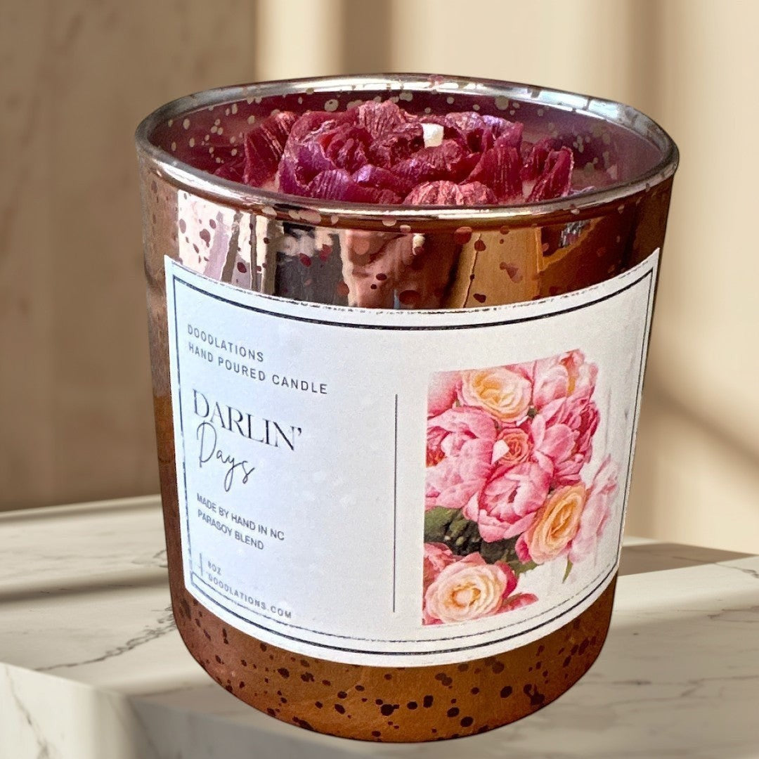 Doodlations Boutique Candle | Darlin' Days Floral