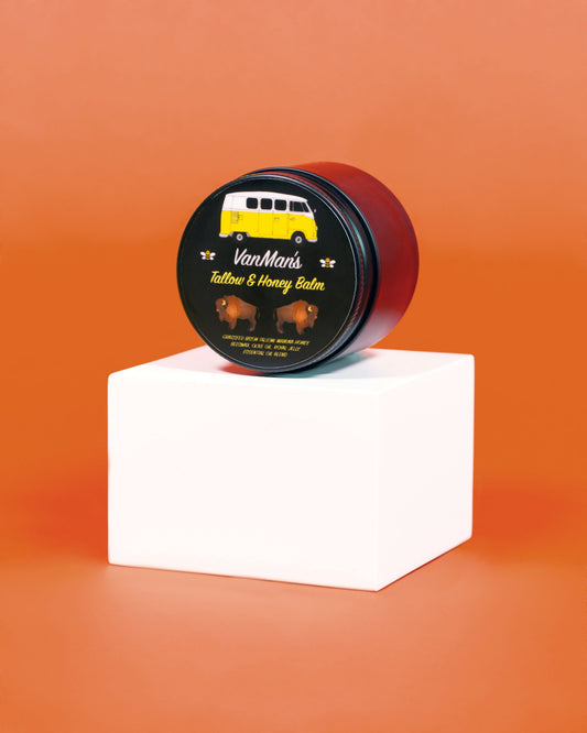 VanMan's Bison Tallow & Honey Balm - 2 oz *No Essential Oils*