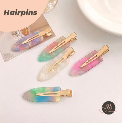 JBextension No-bend Hair Clips No-crease Hair Clips Styling Duck Bill Clips No-dent Alligator Hair Barrettes for Salon Hairstyle Hairdressing Bangs Waves Women Girl Makeup Application 2 Pcs