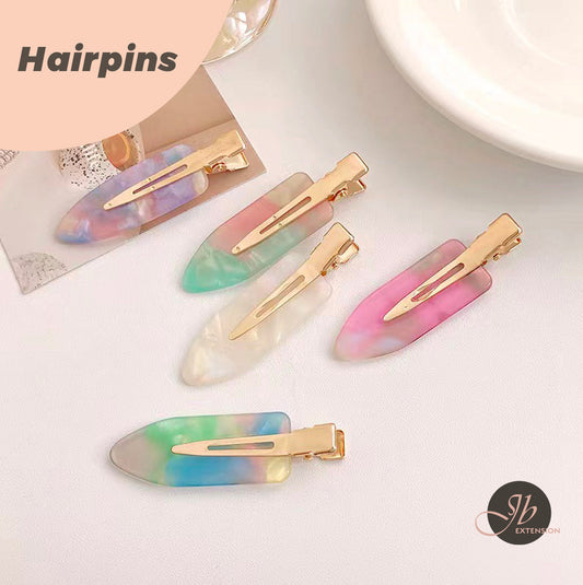 JBextension No-bend Hair Clips No-crease Hair Clips Styling Duck Bill Clips No-dent Alligator Hair Barrettes for Salon Hairstyle Hairdressing Bangs Waves Women Girl Makeup Application 2 Pcs