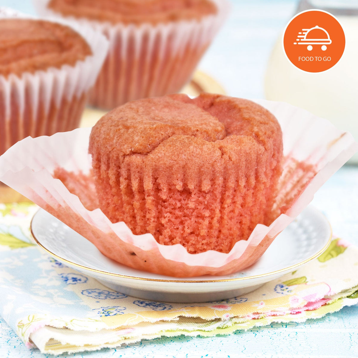 Carbolicious Strawberry Muffin (6 Muffins)  Low-Carb Sugar-Free 2g Carbs per muffin Keto, Atkins Diabetic, Friendly