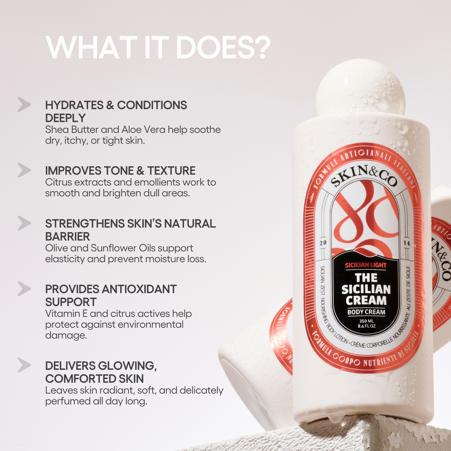 La crema corporal siciliana