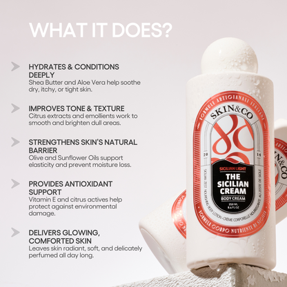 La crema corporal siciliana