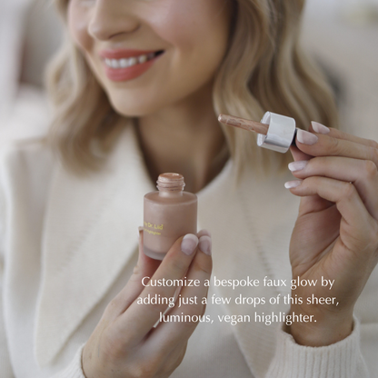 Sunkissed Bronzer & Glow Drops – Filtre liquide de teint, éclat rosé et lumineux
