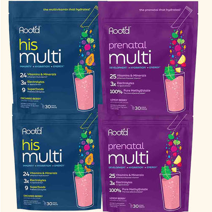 Paquete Creciendo Juntos - El Multivitamínico Hidratante - Para Futuros Papás ​​y Mamás