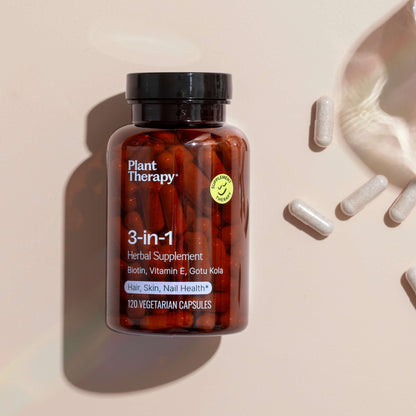 3 - in - 1 Hair, Skin & Nails Herbal Supplement - 120 Capsules | Daily Health & Beauty
