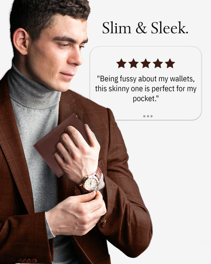 Slim Bifold Wallet With ID Window